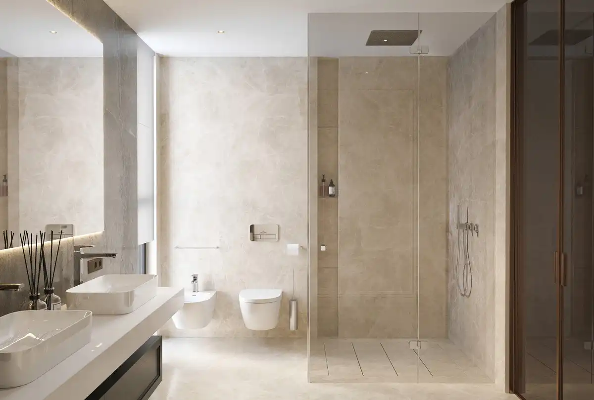 Baño de Casa o chalet en venta en Marbella con Aire acondicionado, Jardín privado y Terraza