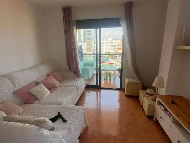 Living room of Flat for rent in El Campello  with Air Conditioner, Swimming Pool and Furnished