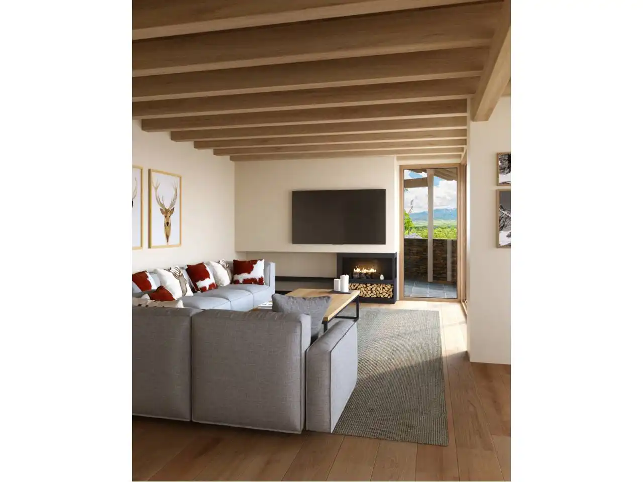 Sala d'estar de Casa o xalet en venda en Ger amb Calefacció, Jardí privat i Parquet