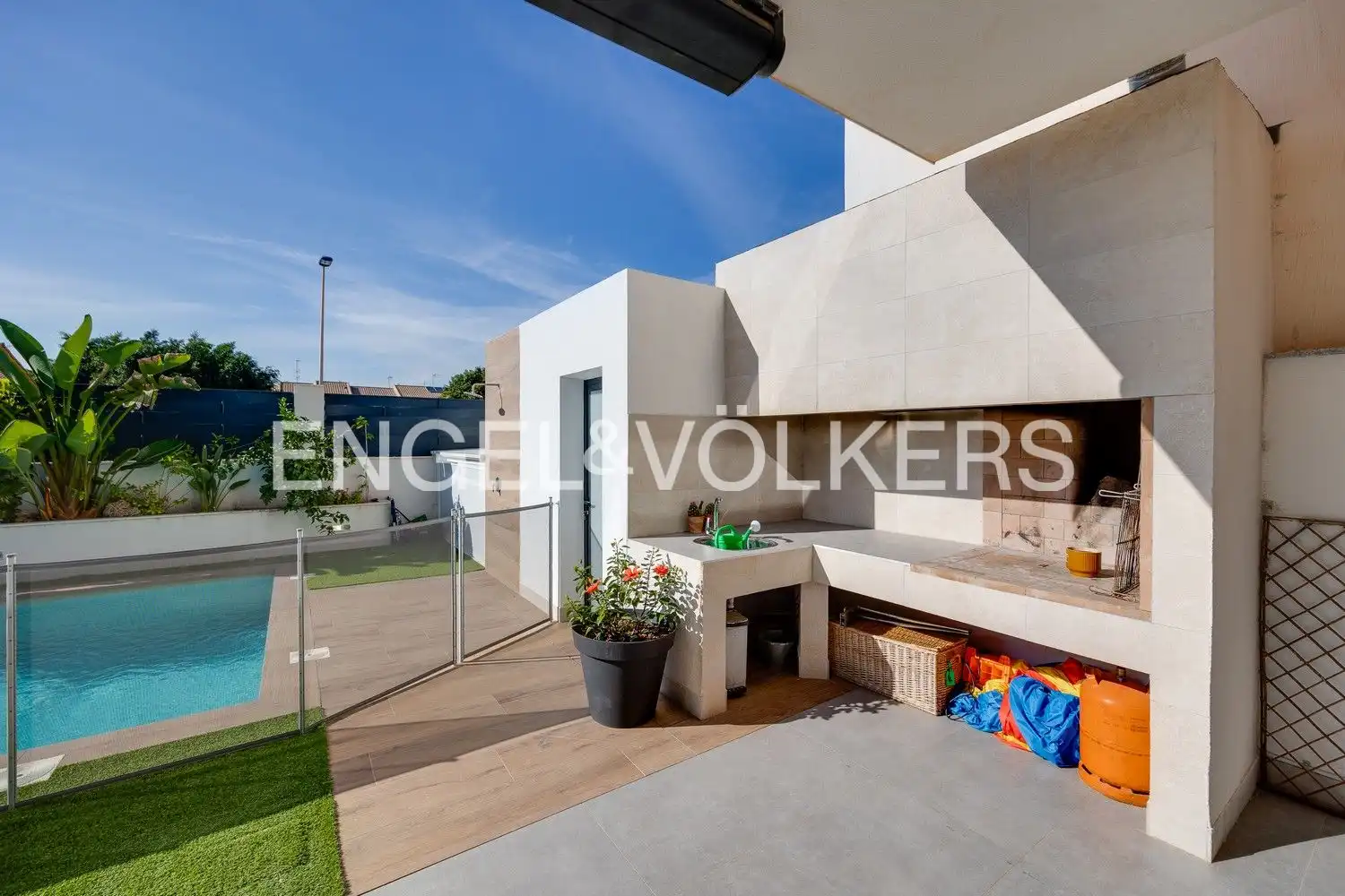 Terraza de Casa o chalet en venta en San Pedro del Pinatar con Aire acondicionado, Calefacción y Jardín privado