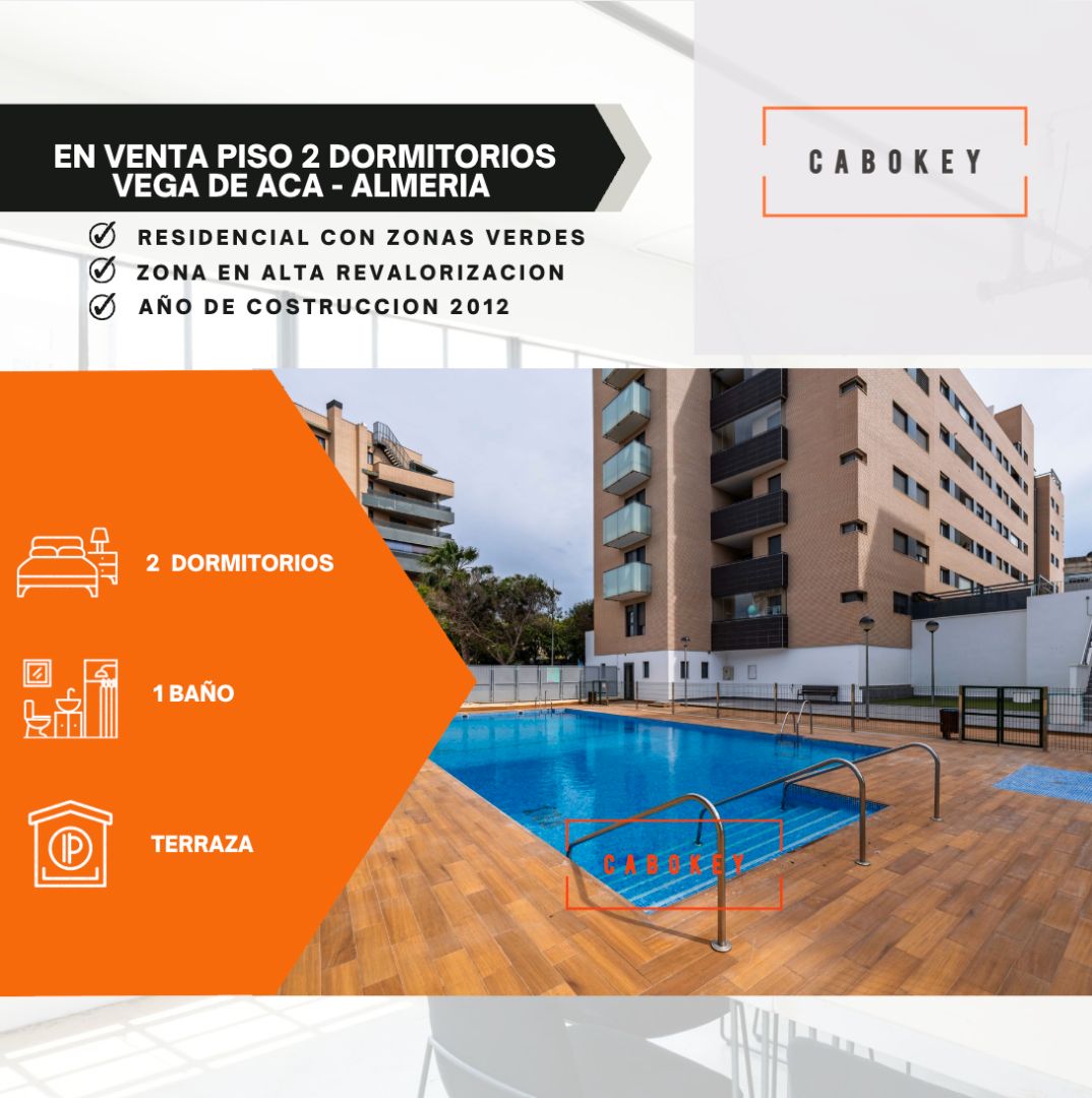 Piscina de Pis en venda en  Almería Capital amb Aire condicionat, Moblat i Balcó