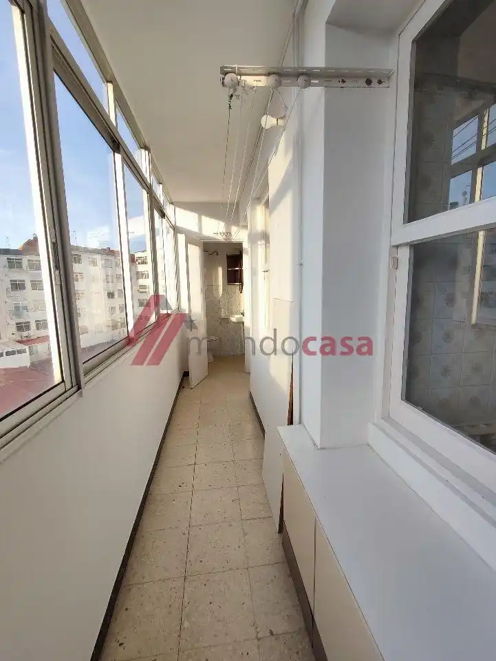Terraza de Piso de alquiler en Ferrol con Calefacción y Amueblado