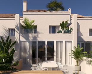 Exterior view of Single-family semi-detached for sale in Marbella  with Air Conditioner, Terrace and Swimming Pool