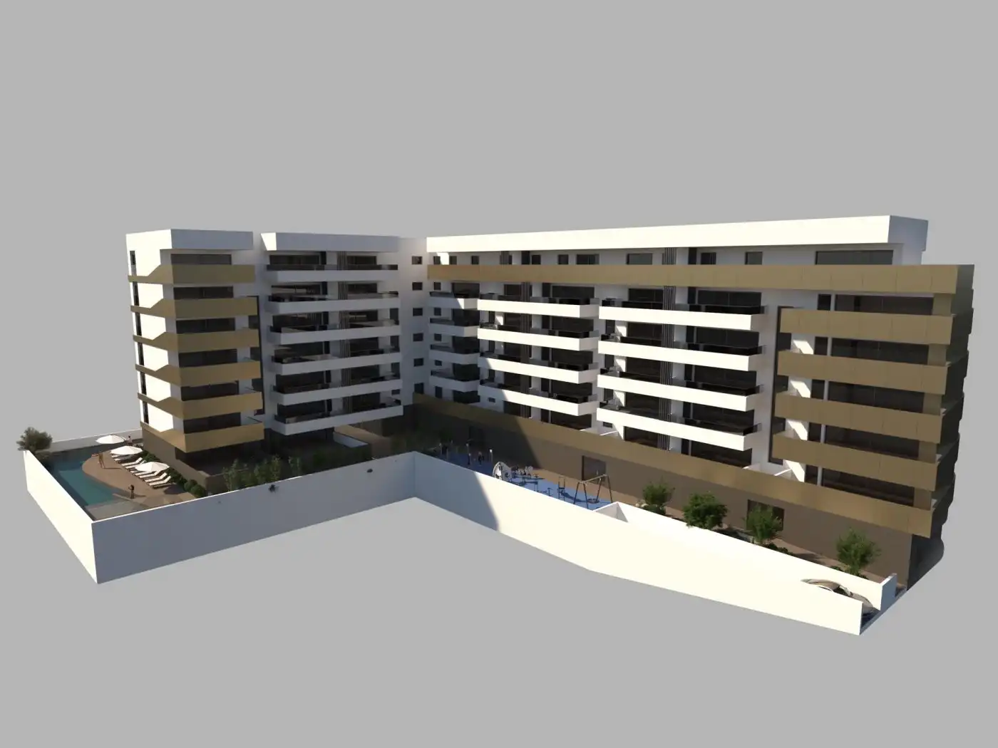 Vista exterior de Piso en venta en Elche / Elx con Aire acondicionado, Calefacción y Terraza