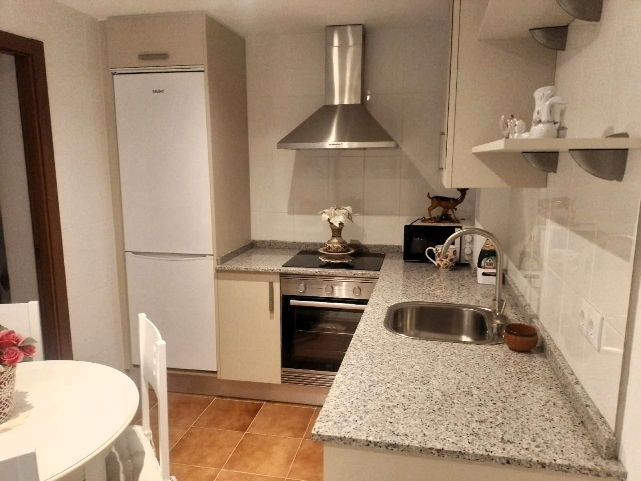 Kitchen of Apartment for sale in Cangas   with Heating, Terrace and Furnished