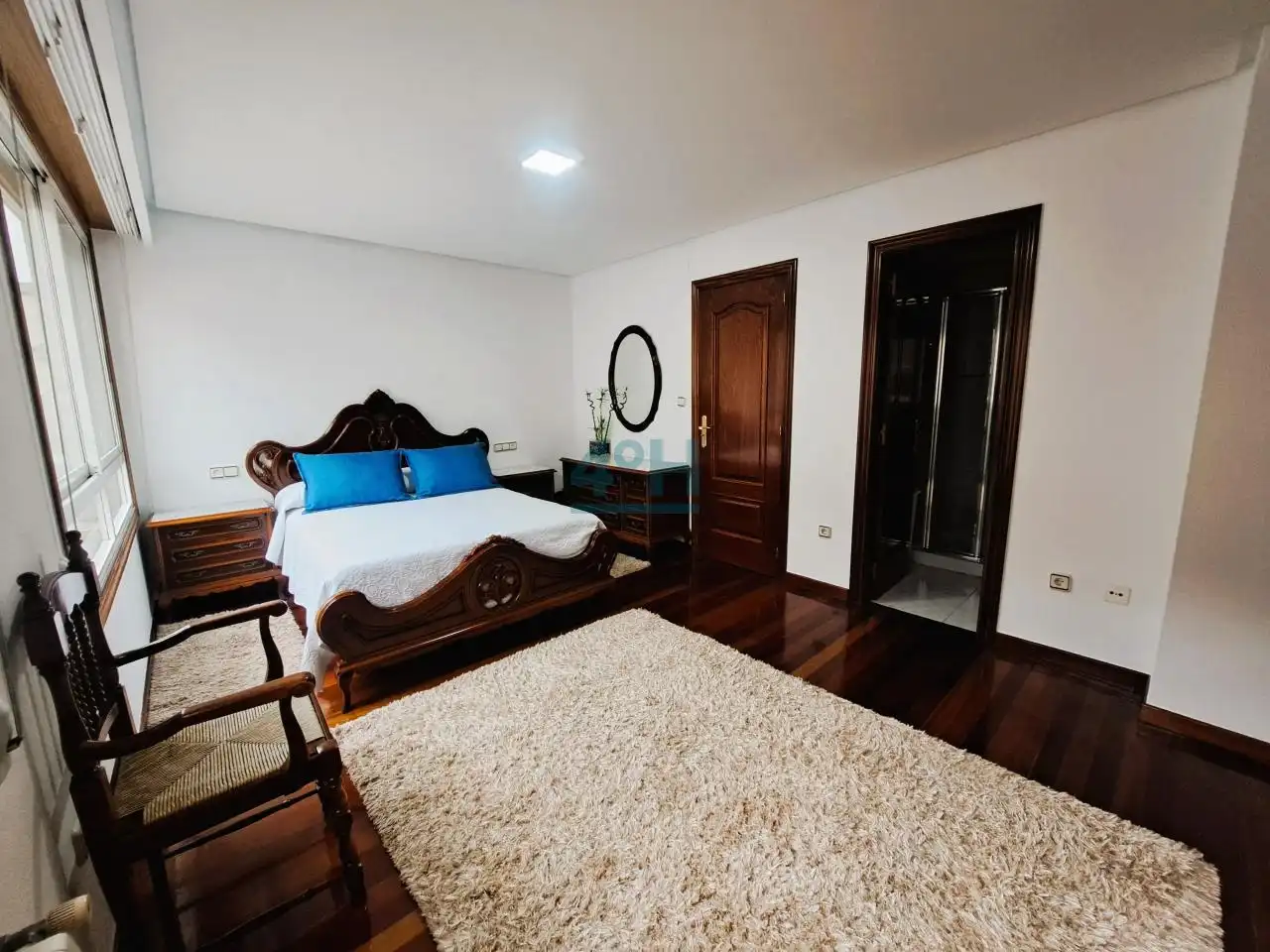 Bedroom of Duplexes for sale in Ourense Capital   with Heating, Parquet flooring and Balcony