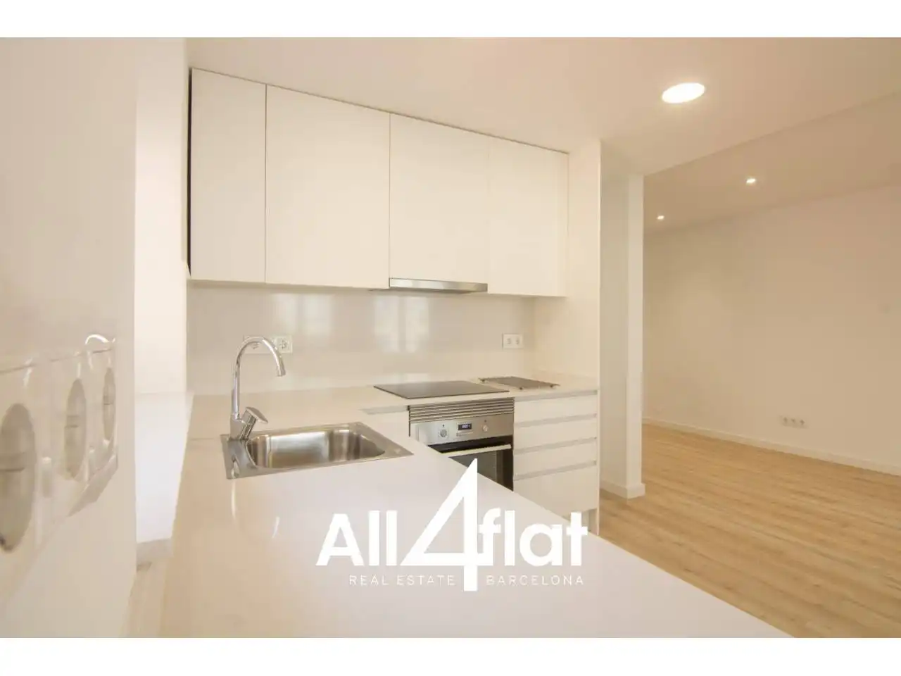 Küche von Maisonette zur Miete in Mataró mit Klimaanlage und Parkett