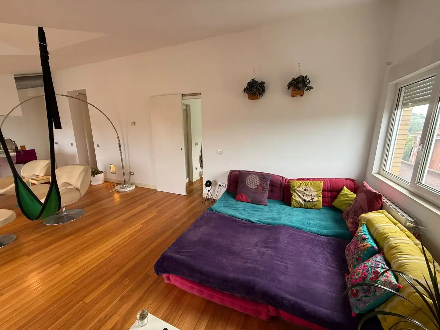 Living room of Attic for sale in Entrambasaguas  with Heating, Parquet flooring and Terrace