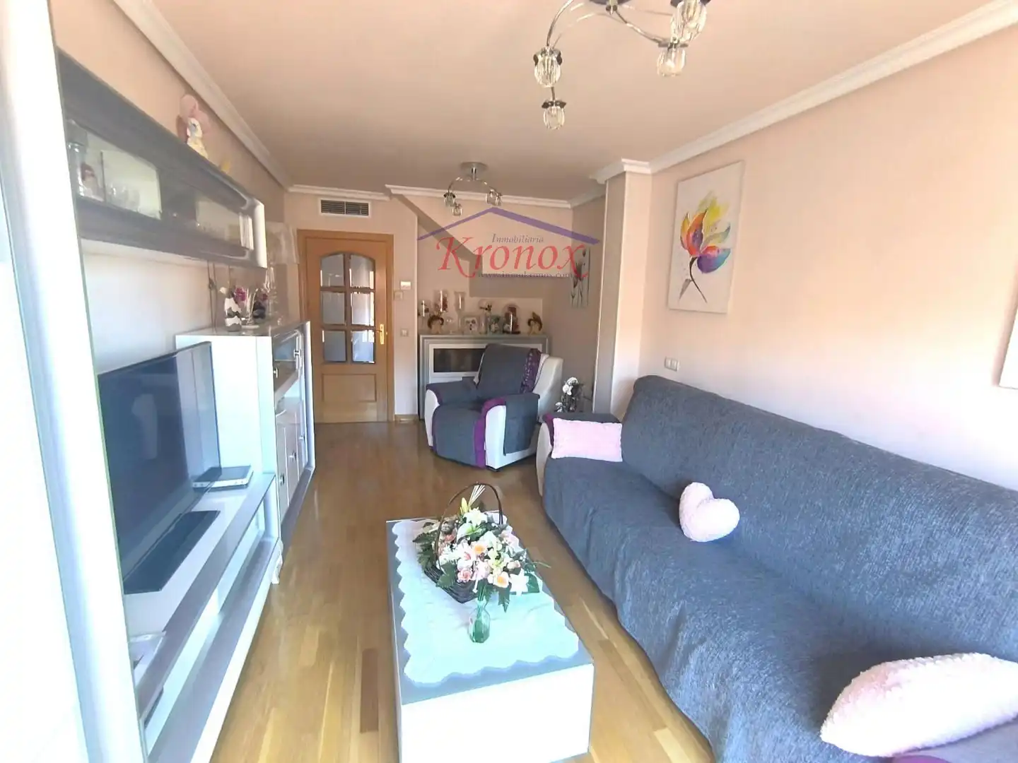 Sala d'estar de Àtic en venda en Madrid amb Aire condicionat, Calefacció i Terrassa