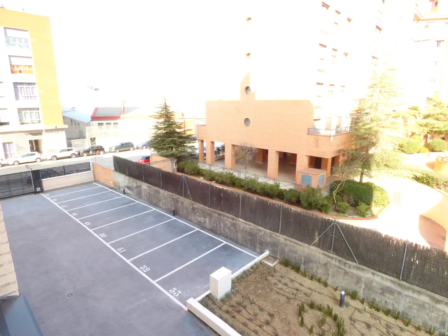 Parking of Flat for rent in Madrid  with Air Conditioner, Heating and Private garden
