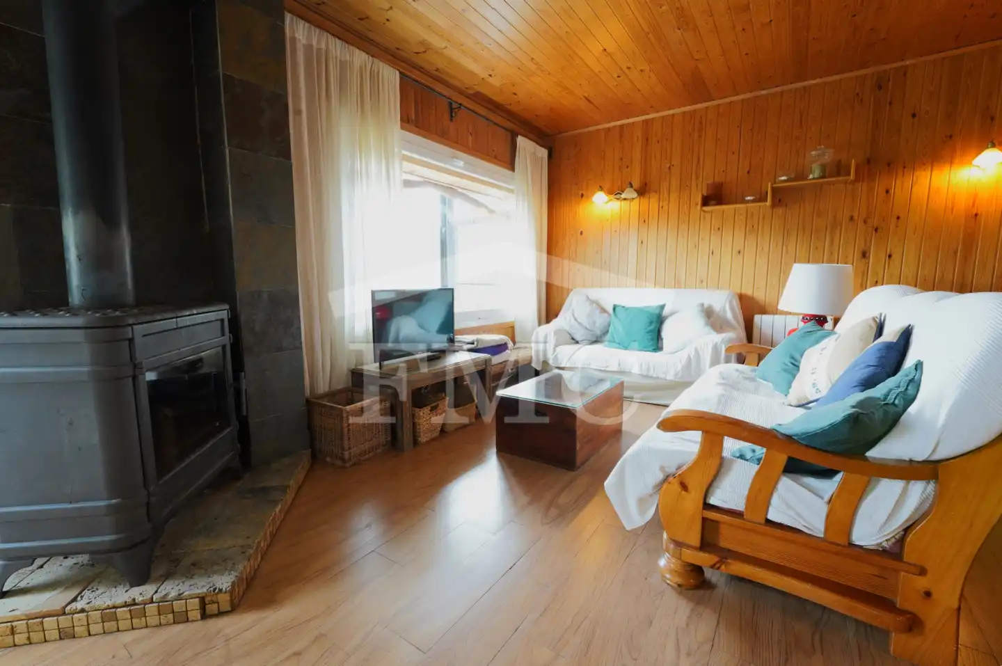 Sala de estar de Piso en venta en Alp con Calefacción, Parquet y Terraza