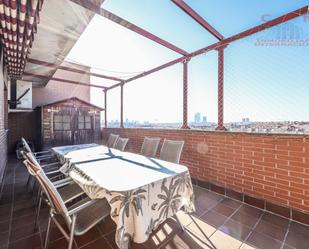 Terrace of Attic for sale in  Madrid Capital  with Air Conditioner, Heating and Parquet flooring