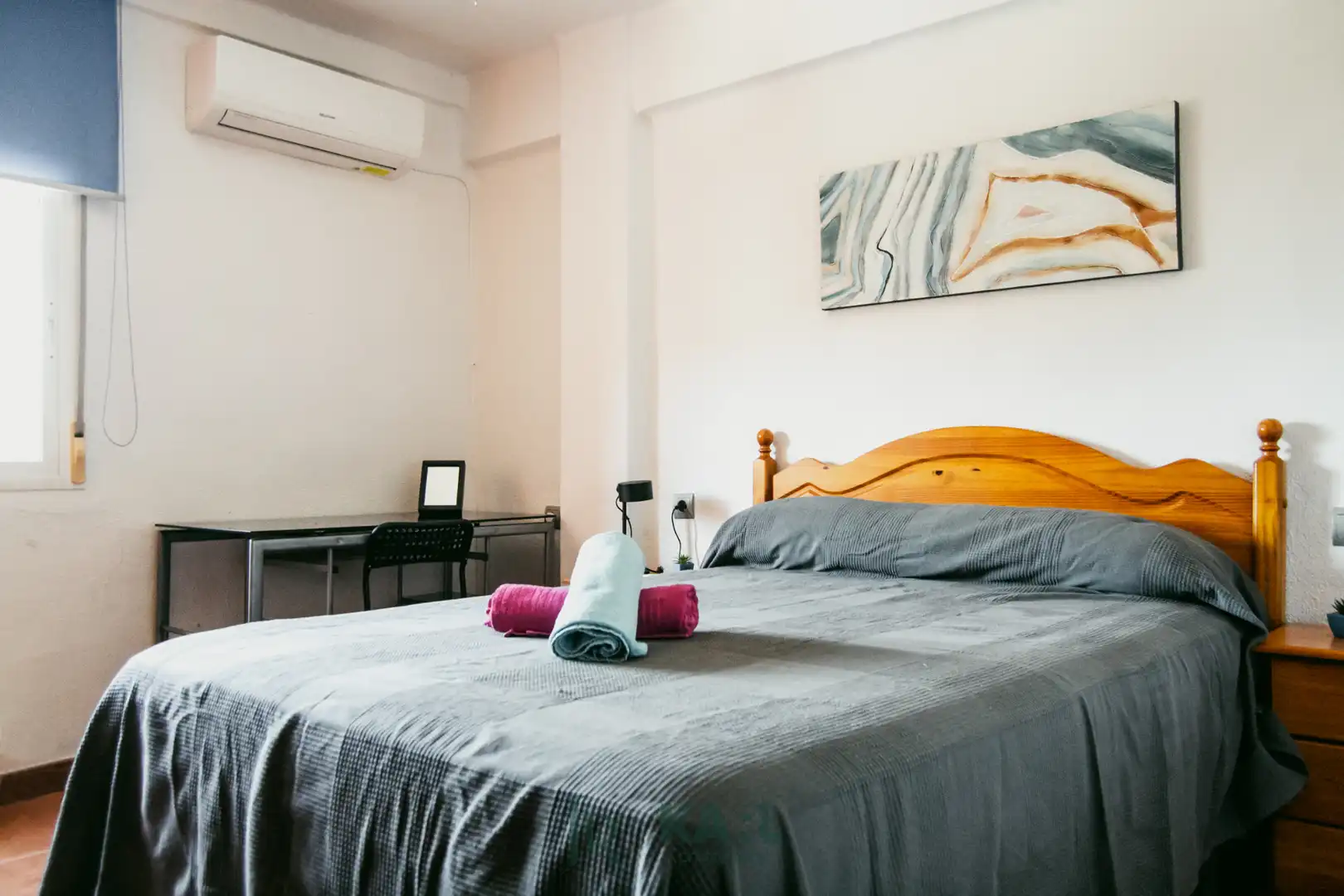 Habitación de Piso de alquiler en Málaga con Aire acondicionado, Calefacción y Amueblado