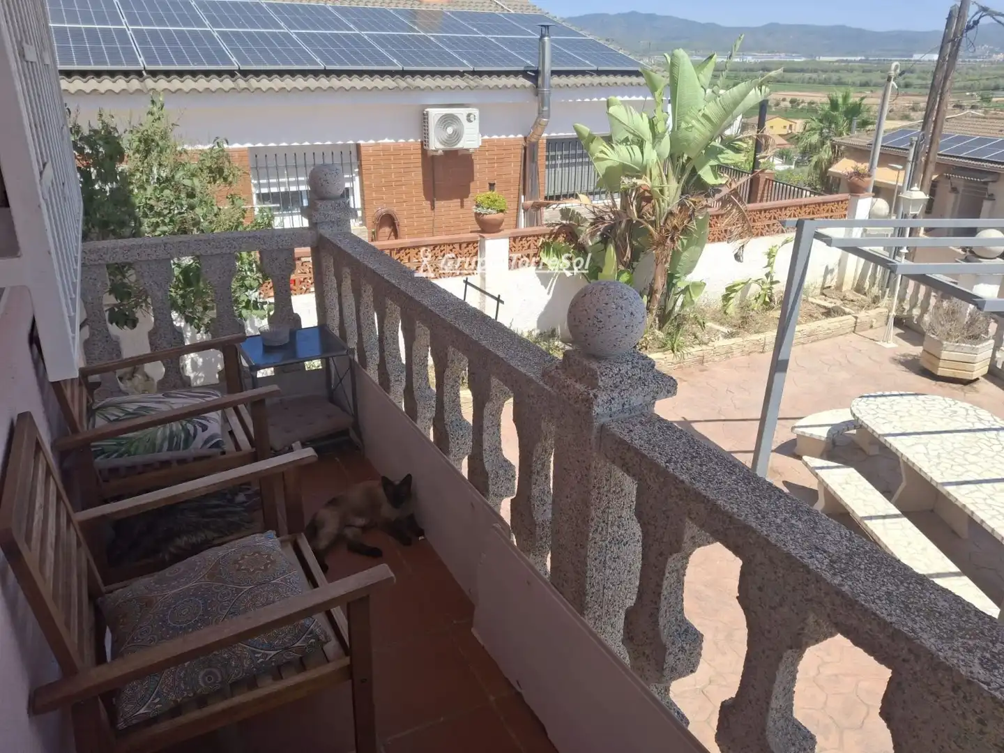 Terrassa de Casa o xalet en venda en Masllorenç amb Aire condicionat, Calefacció i Jardí privat