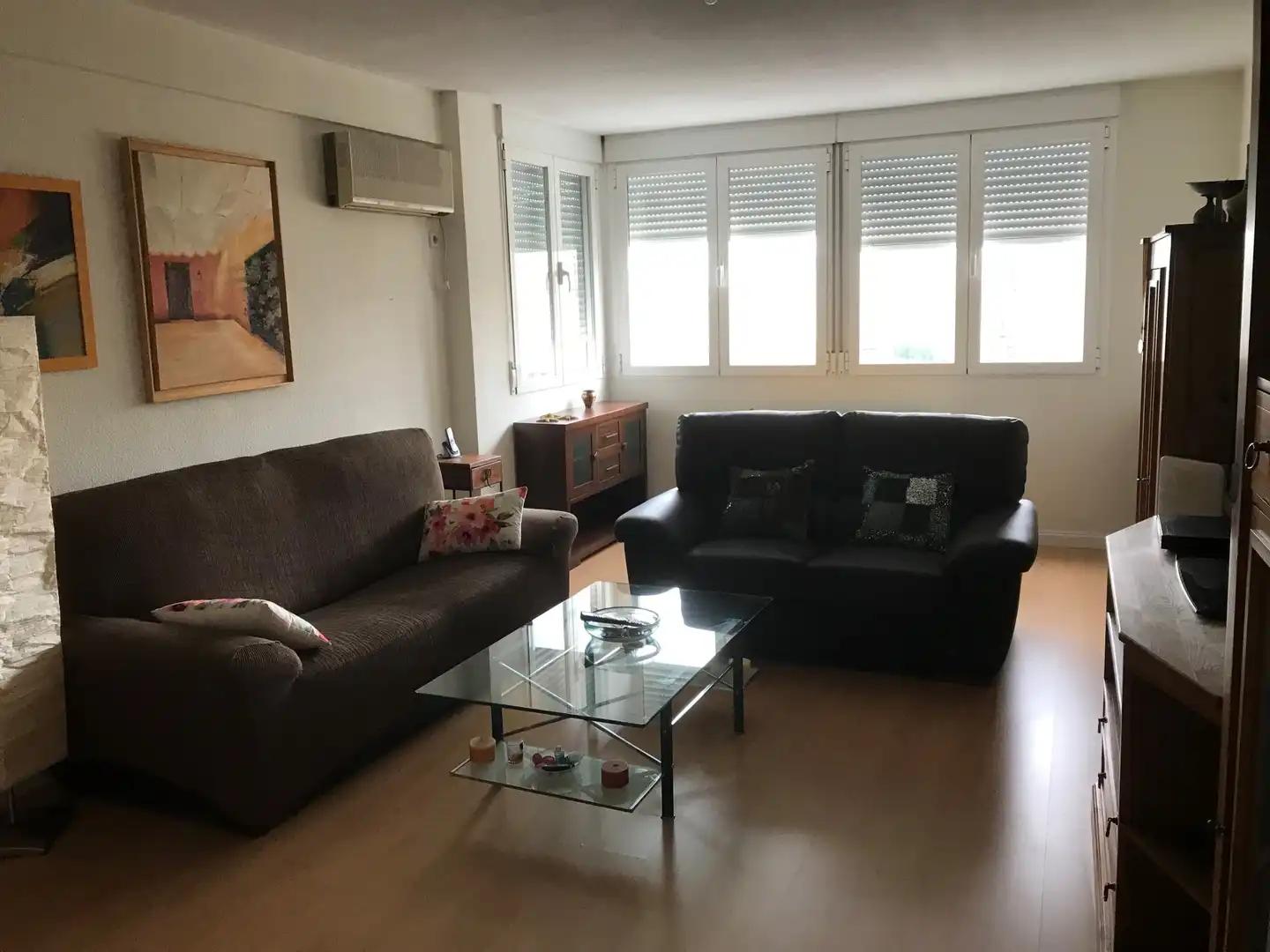 Sala de estar de Piso de alquiler en Madrid con Aire acondicionado, Terraza y Trastero