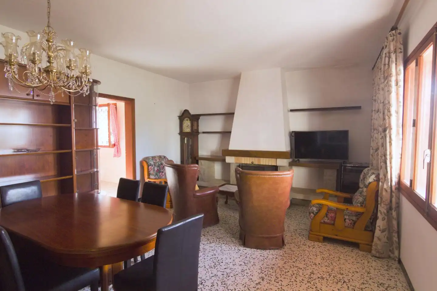 Living room of Houses for sale in Santa Eulària des Riu  with Private garden, Terrace and Swimming Pool