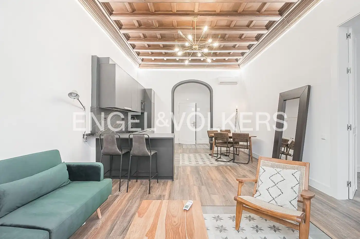 Sala d'estar de Pis de lloguer en Barcelona amb Aire condicionat, Calefacció i Moblat
