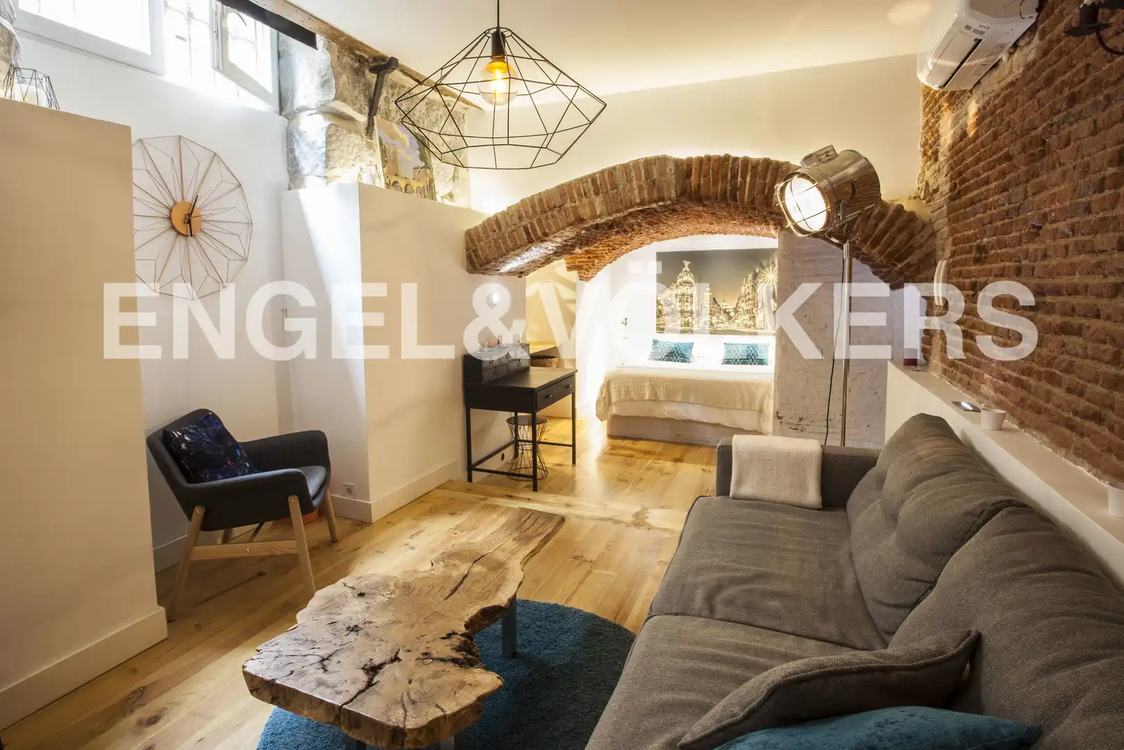 Wohnzimmer von Wohnung zum Verkauf in Madrid mit Klimaanlage und Heizung