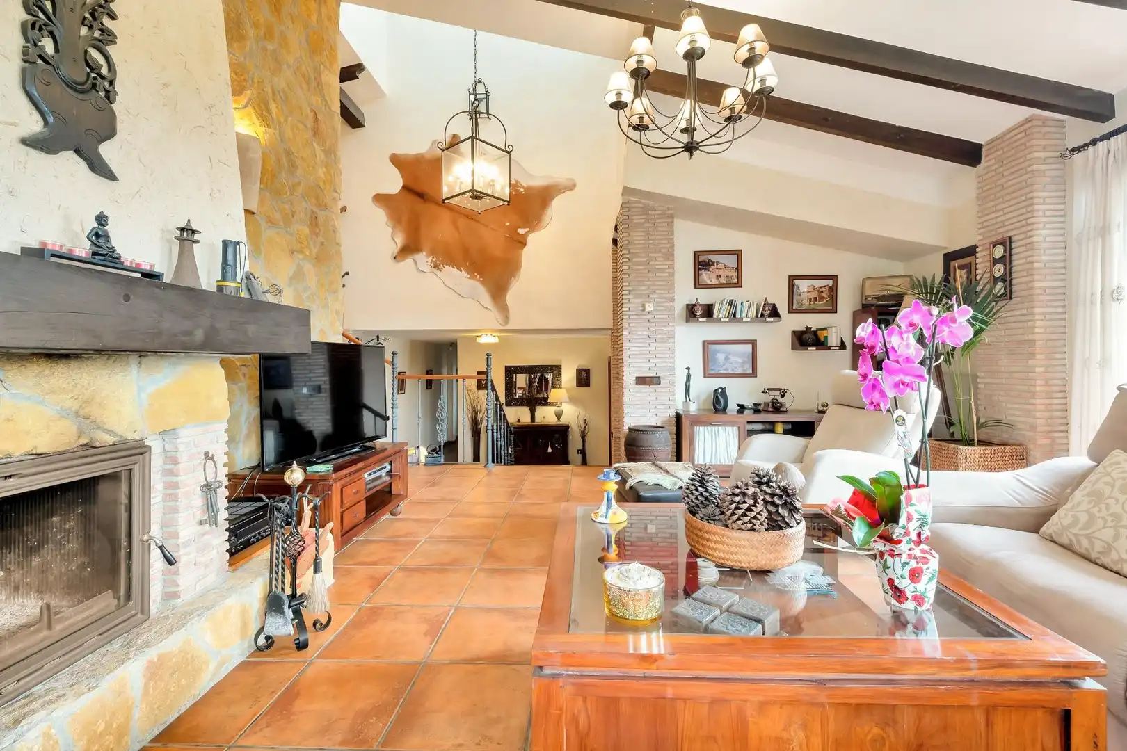 Sala de estar de Casa o chalet en venta en Tibi con Calefacción, Jardín privado y Terraza