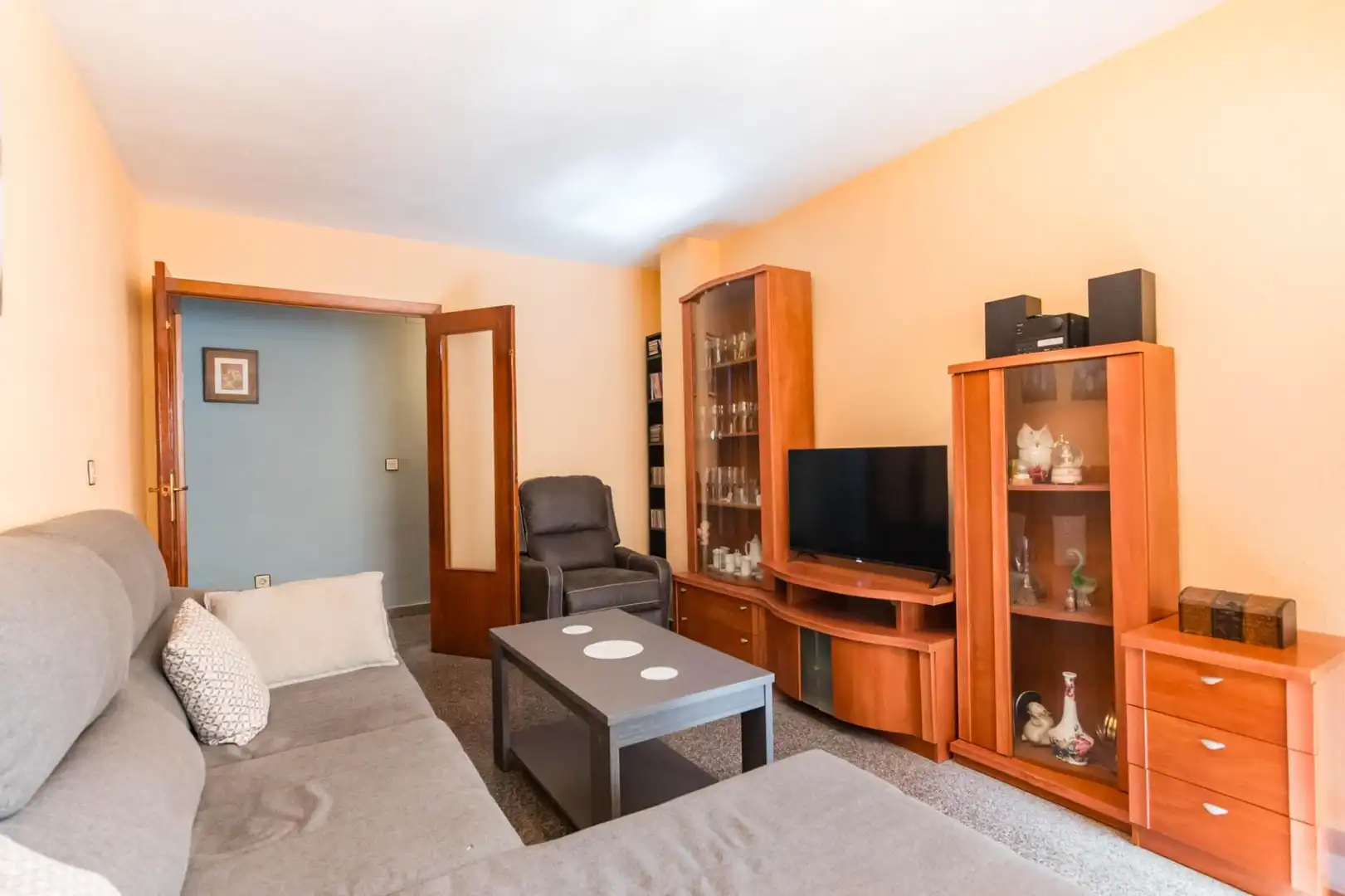 Sala d'estar de Pis en venda en Murcia amb Aire condicionat, Traster i Balcó