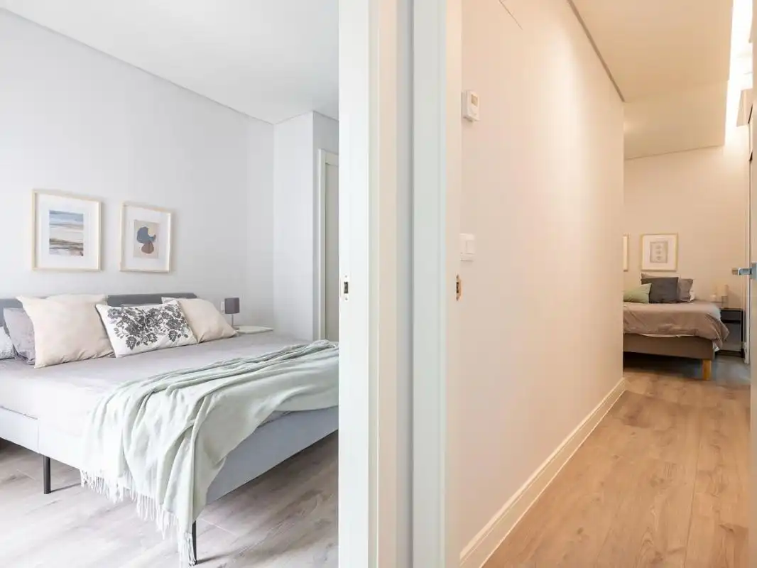 Bedroom of Flat for rent in Madrid  with Air Conditioner, Heating and Swimming Pool