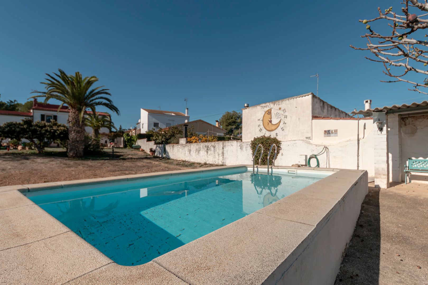 Swimming pool of Country house for sale in Banyeres del Penedès  with Private garden, Parquet flooring and Swimming Pool