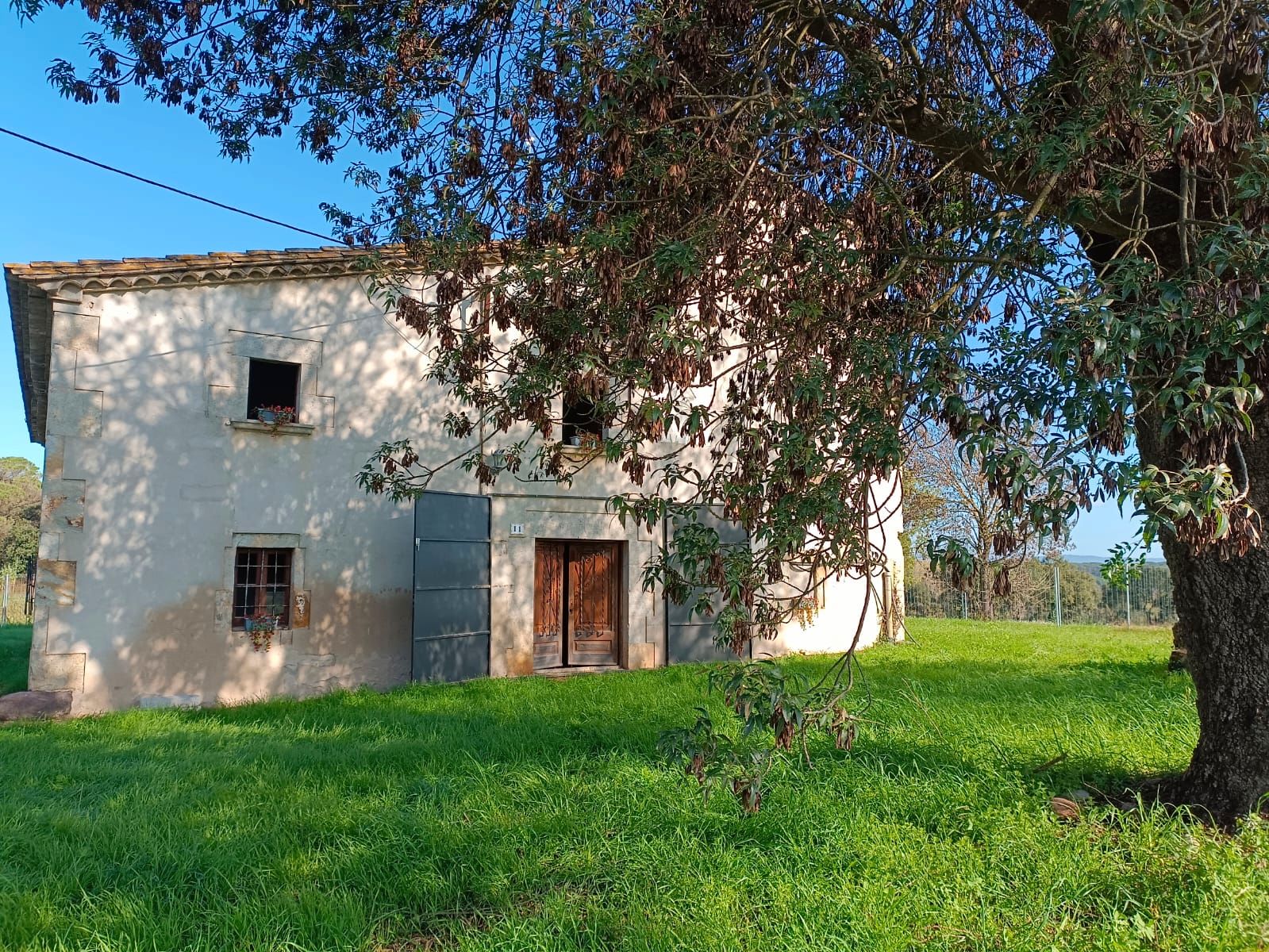 Exterior view of Country house for sale in Caldes de Malavella  with Private garden