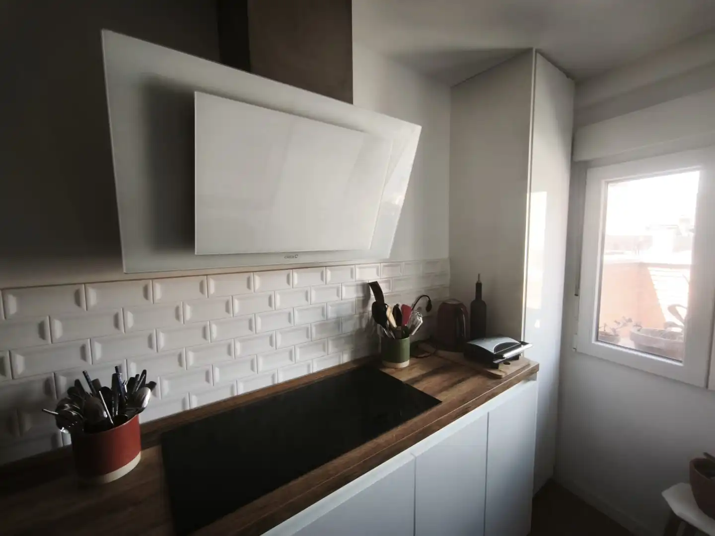 Küche von Wohnung zur Miete in Madrid mit Klimaanlage, Heizung und Terrasse
