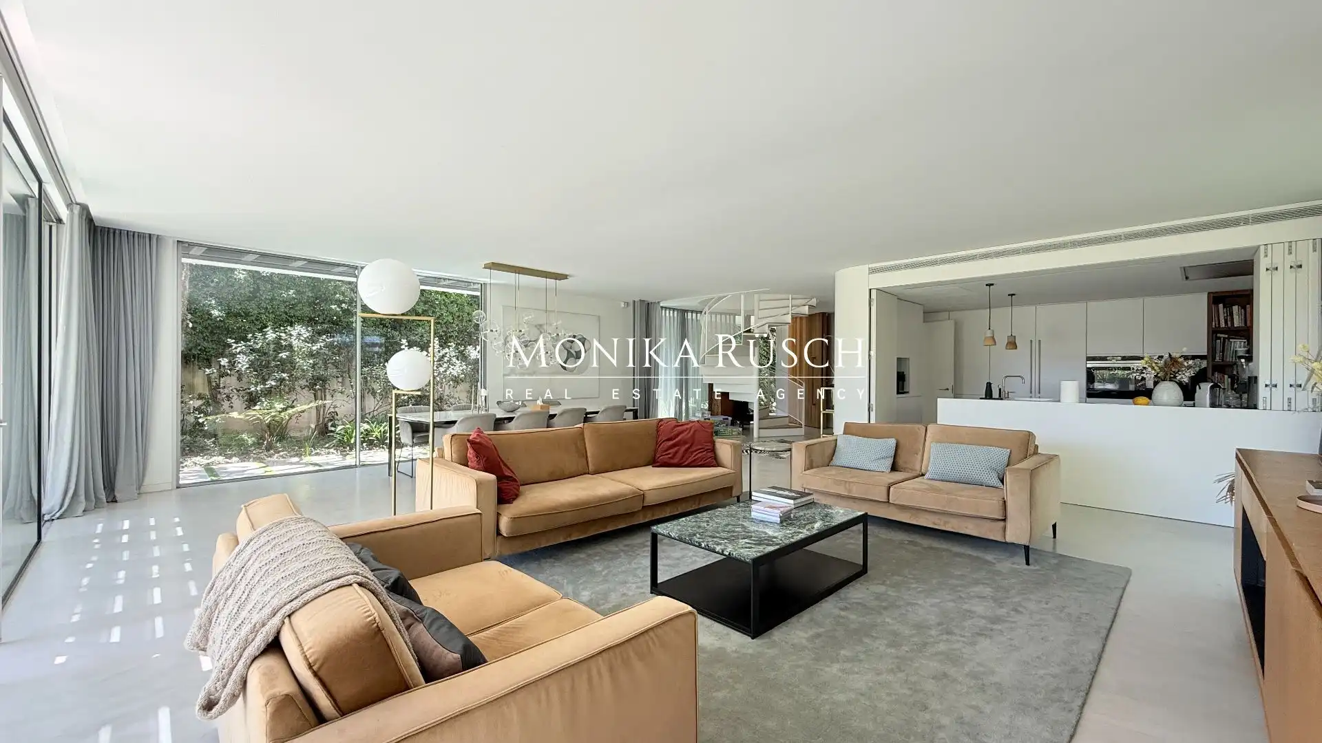 Living room of Houses for rent in Castelldefels  with Air Conditioner, Heating and Private garden
