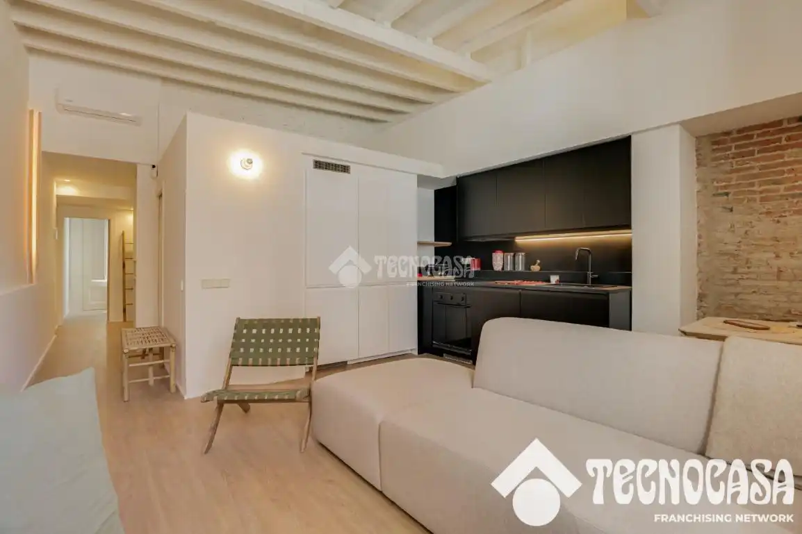 Wohnzimmer von Wohnung zum Verkauf in Barcelona mit Terrasse