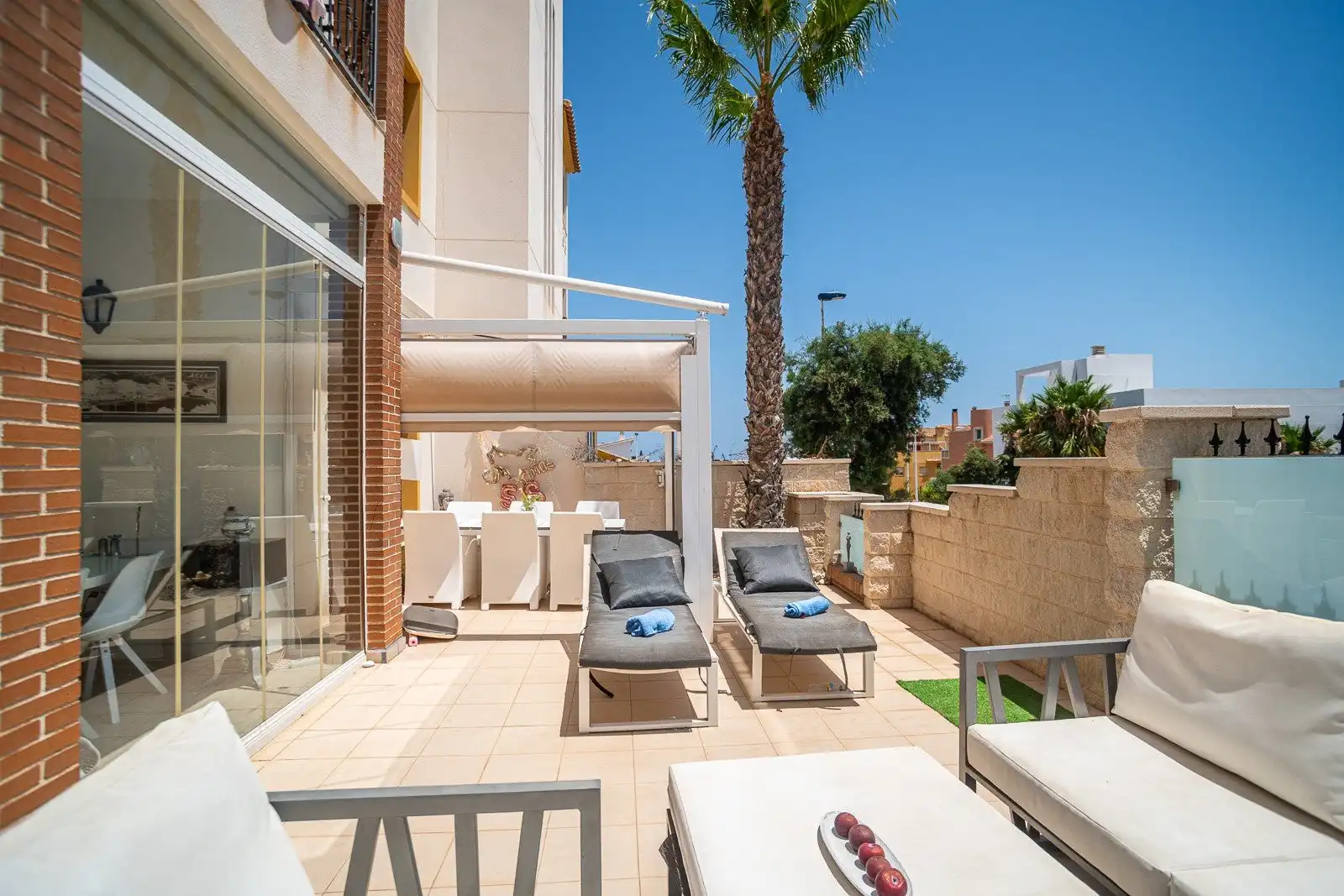 Terraza de Apartamento en venta en Guardamar del Segura con Calefacción, Jardín privado y Terraza