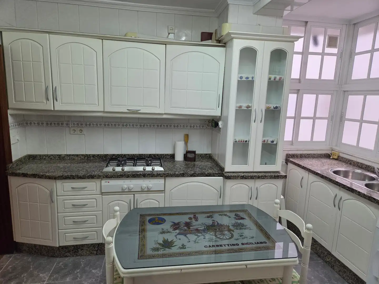 Kitchen of Flat for rent in Málaga  with Air Conditioner, Terrace and Furnished