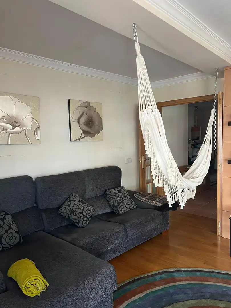 Wohnzimmer von Wohnungen zur Miete in Noia mit Heizung, Möbliert und Balkon