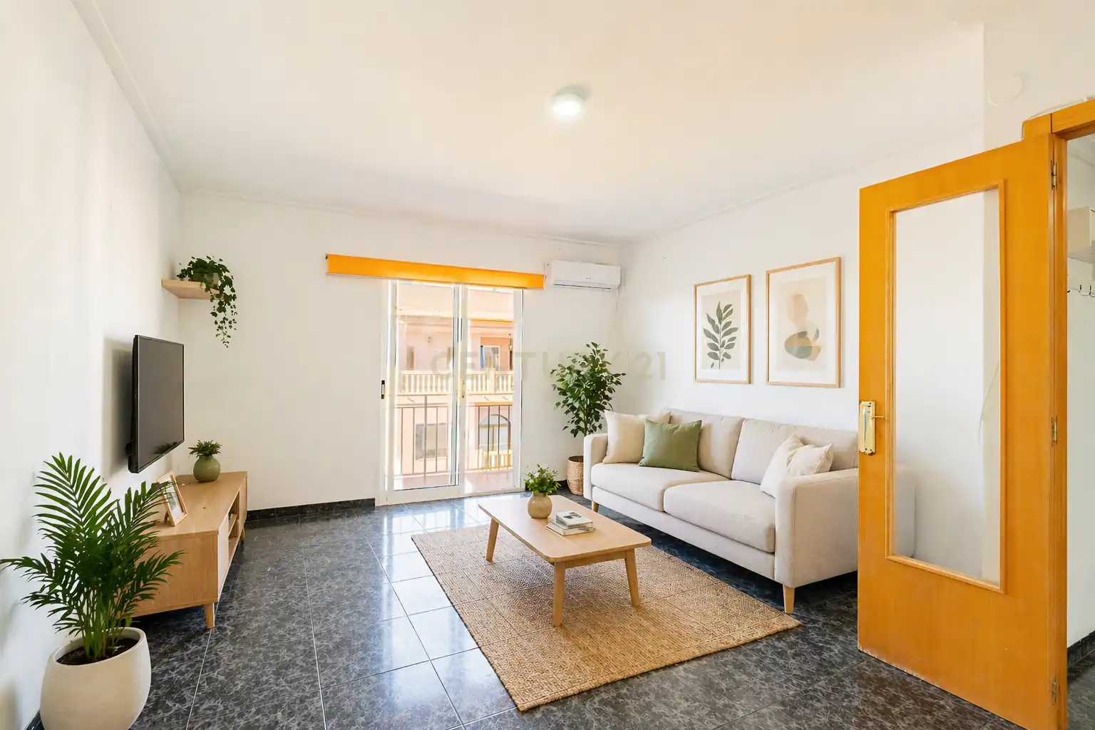 Sala de estar de Piso en venta en Sollana con Balcón
