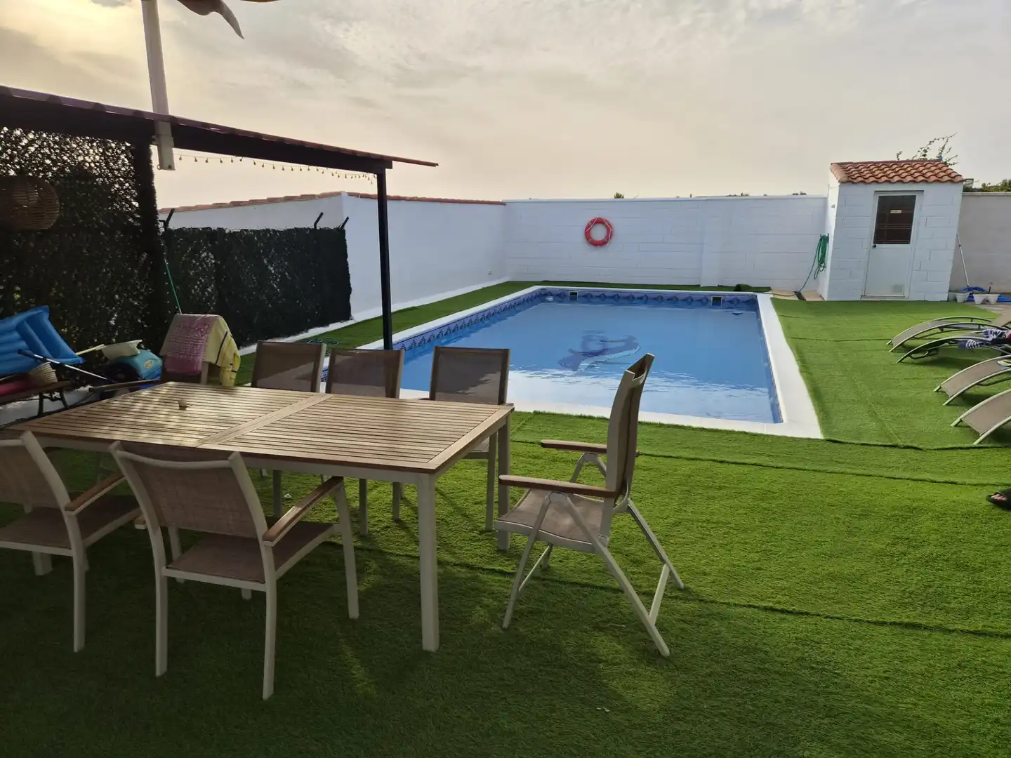 Piscina de Casa o chalet en venta en Almendralejo con Aire acondicionado, Calefacción y Jardín privado