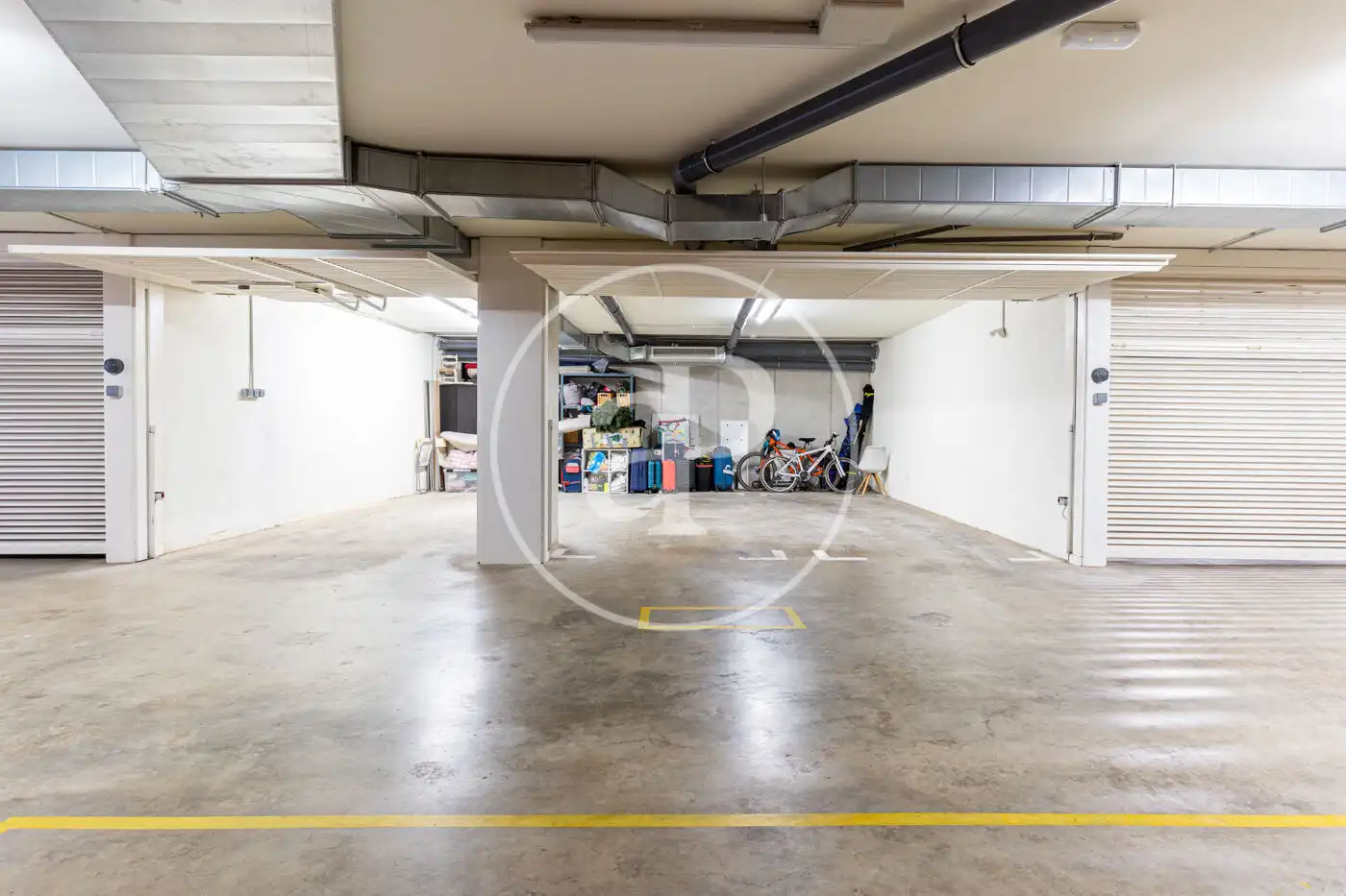 Parking of Flat for sale in Sant Cugat del Vallès  with Air Conditioner, Heating and Private garden