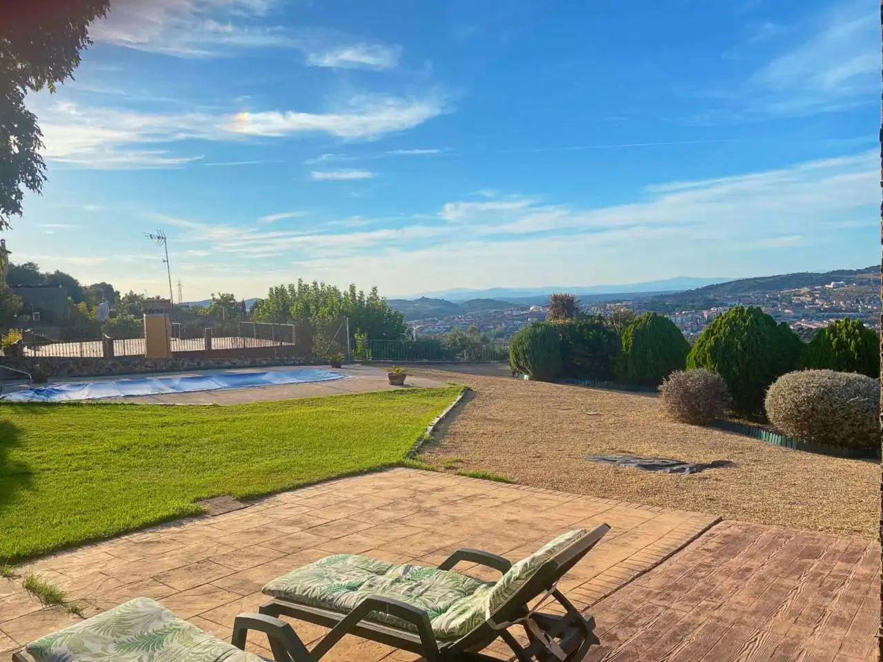 Garden of Houses for sale in Plasencia  with Air Conditioner, Private garden and Swimming Pool
