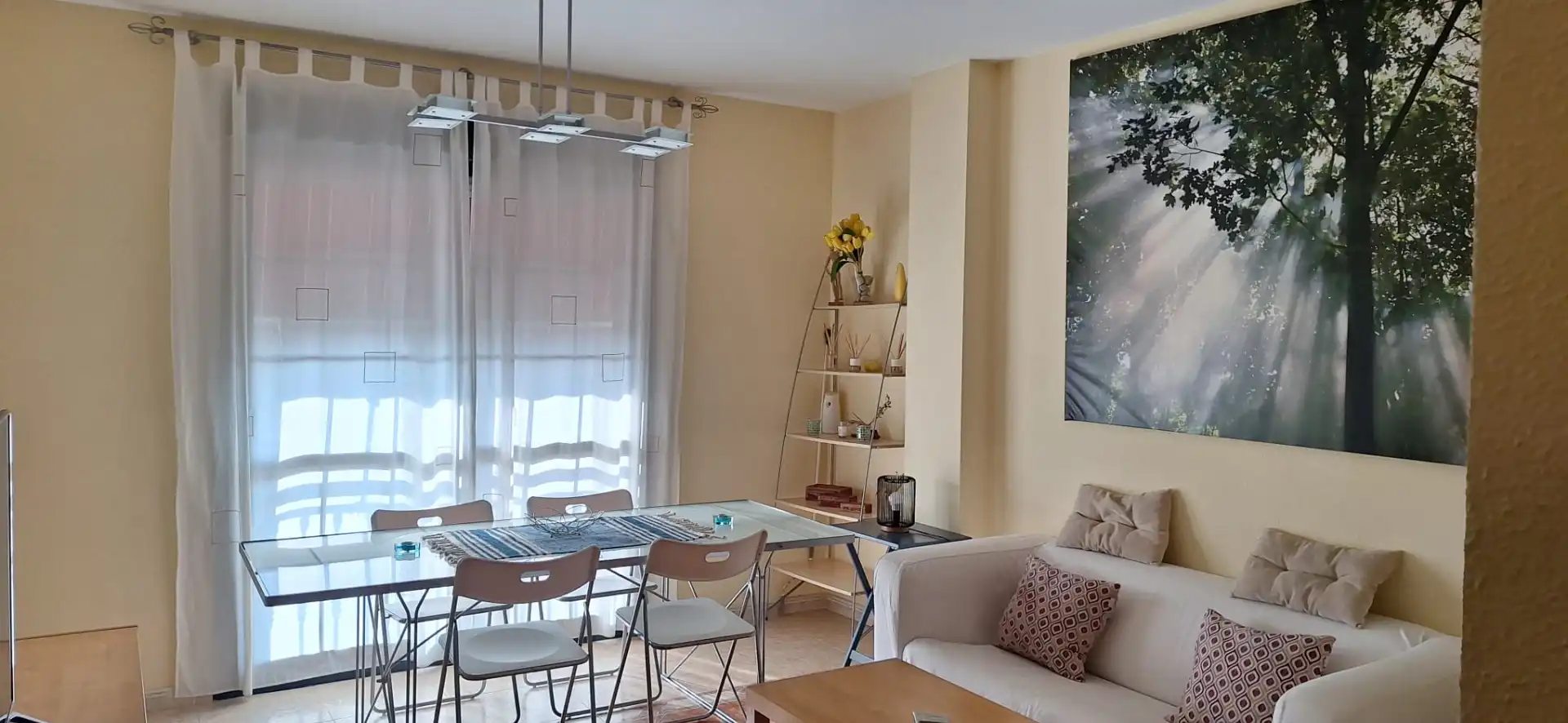 Sala de estar de Ático de alquiler en Badajoz con Aire acondicionado, Calefacción y Terraza