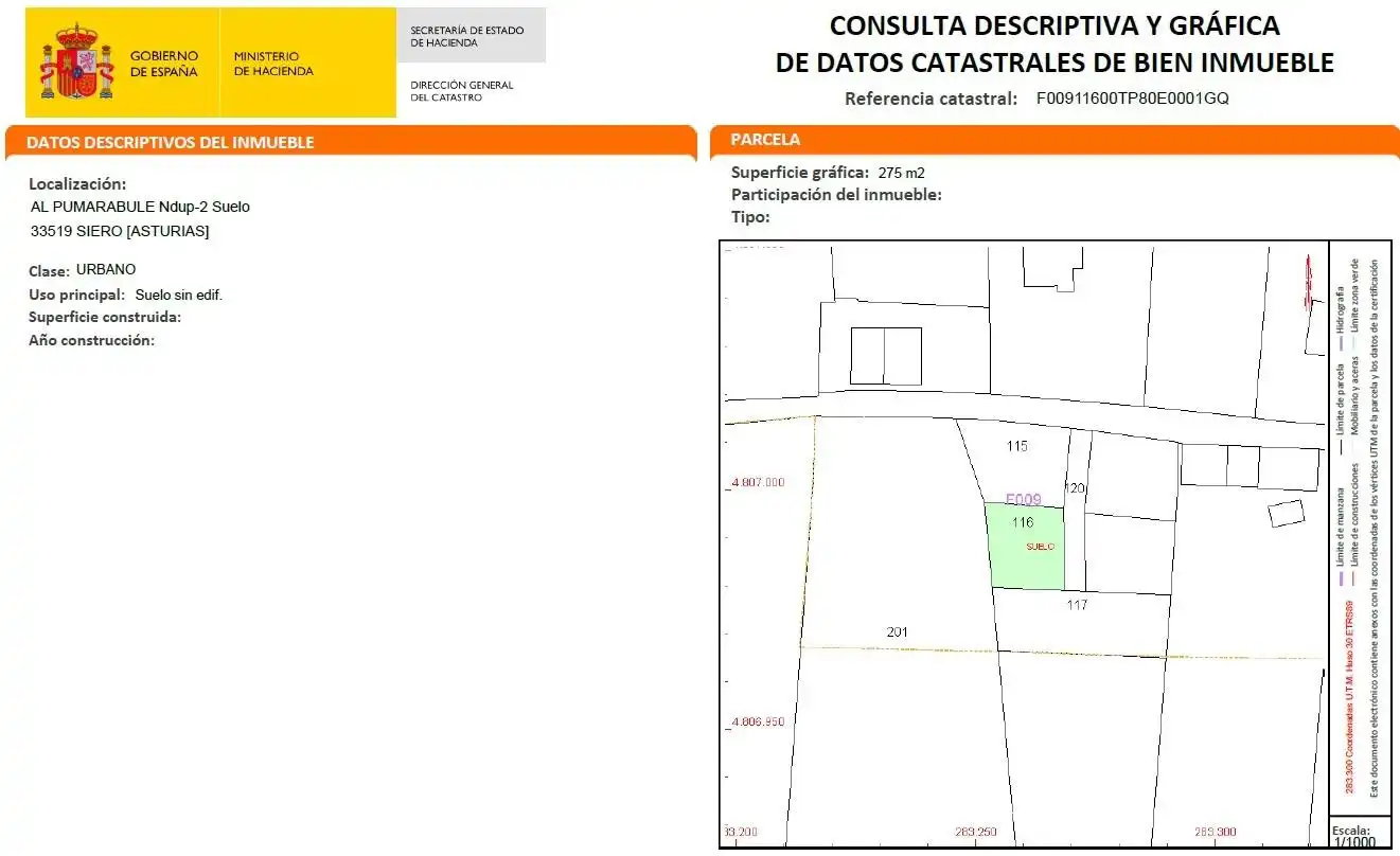 Terreno en venta en Siero