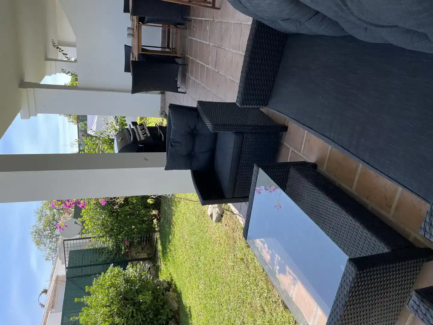 Terrasse von Wohnung zur Miete in Marbella mit Klimaanlage, Privatgarten und Schwimmbad