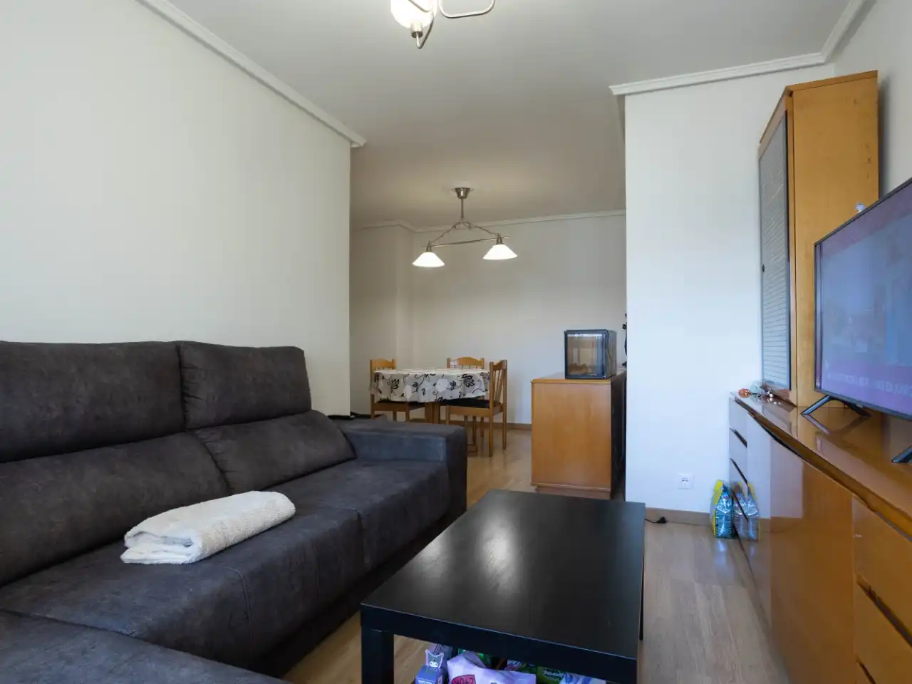 Sala d'estar de Pis en venda en A Coruña Capital 