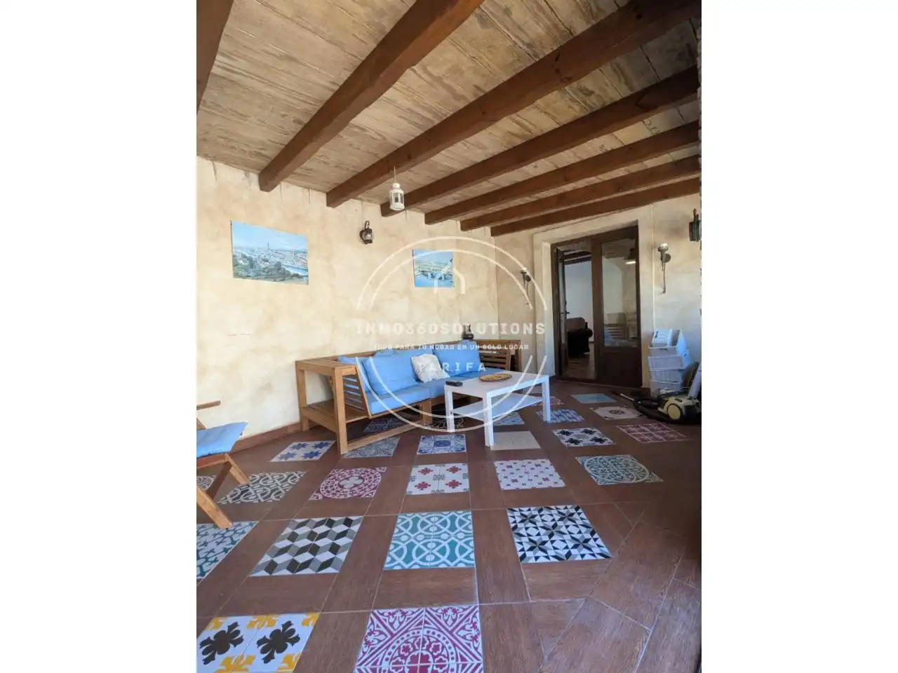 Terraza de Casa o chalet de alquiler en Tarifa con Terraza, Piscina y Amueblado