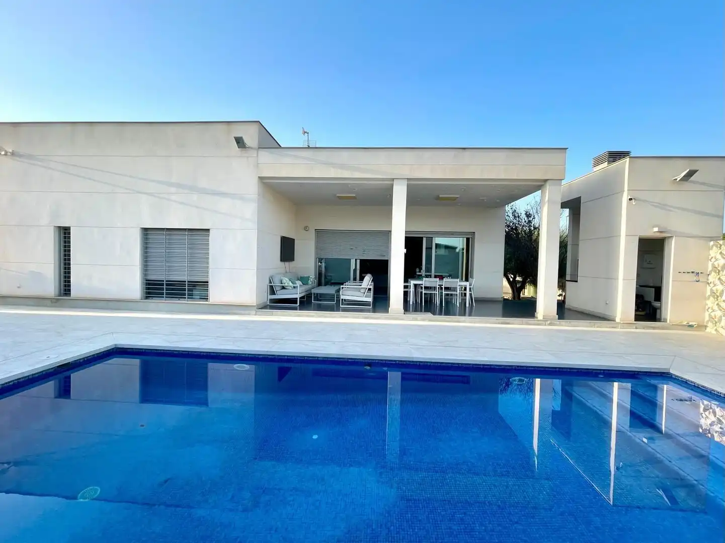 Swimming pool of Houses for sale in Mutxamel  with Air Conditioner, Private garden and Storage room