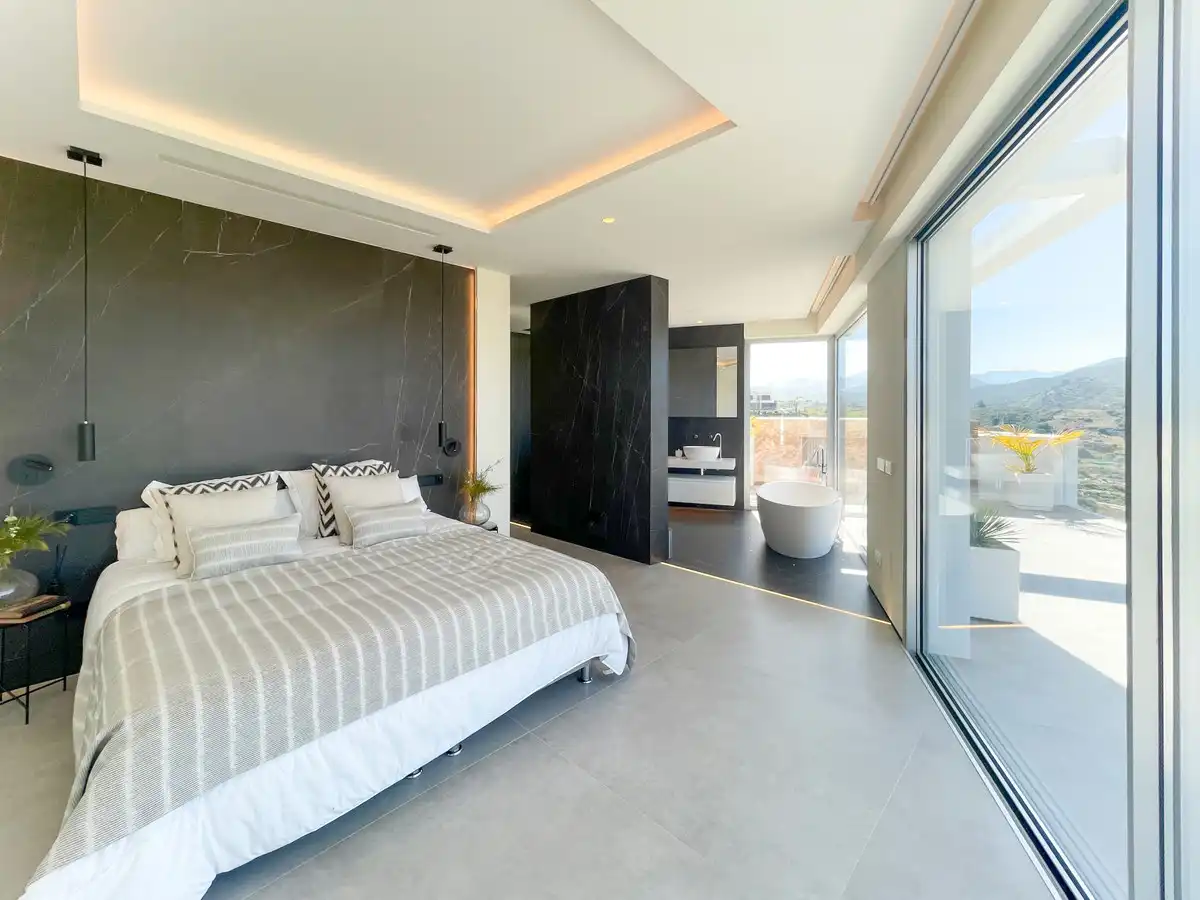 Bedroom of Houses for sale in Mijas  with Air Conditioner, Private garden and Terrace