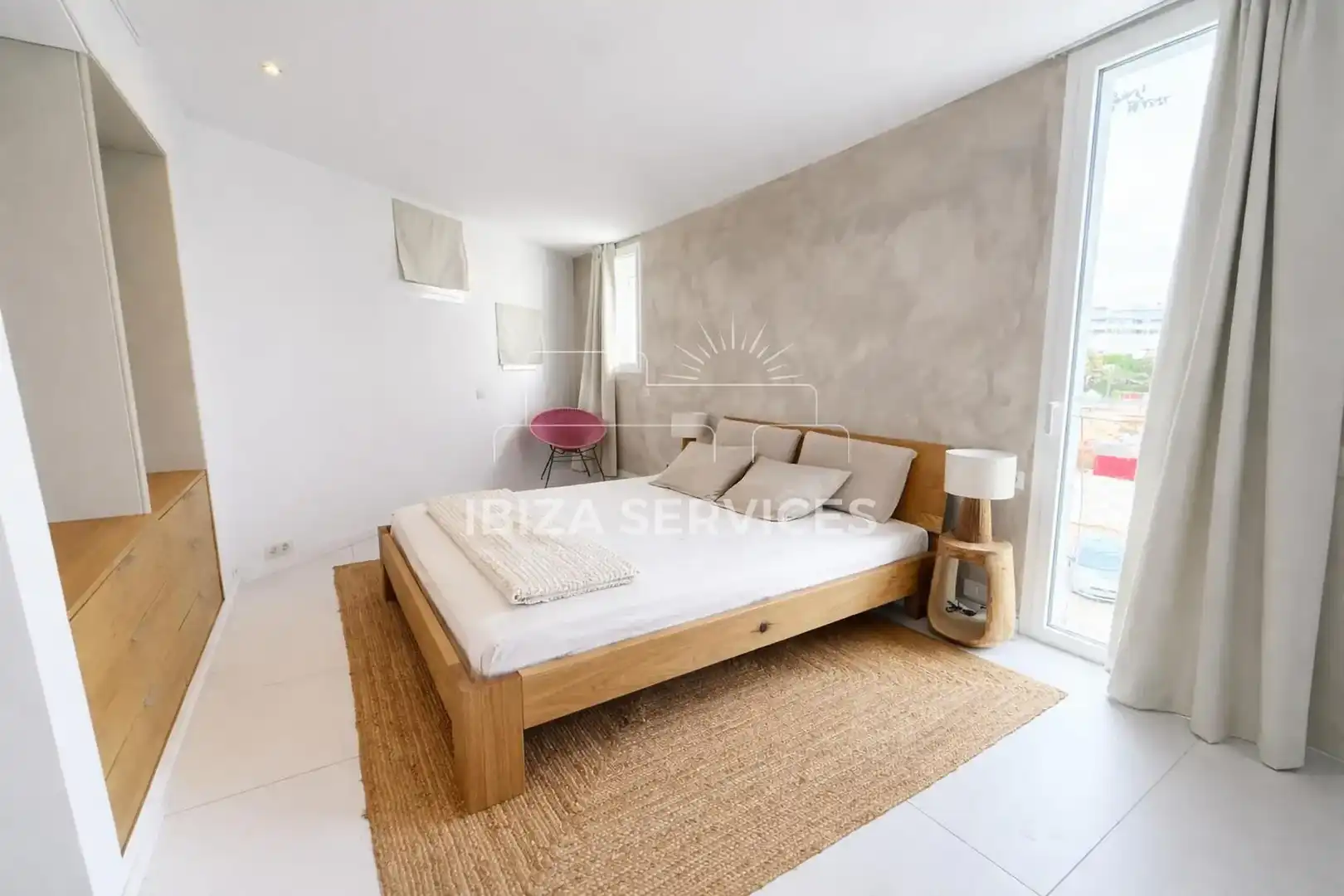 Schlafzimmer von Wohnung zur Miete in Eivissa mit Klimaanlage und Schwimmbad