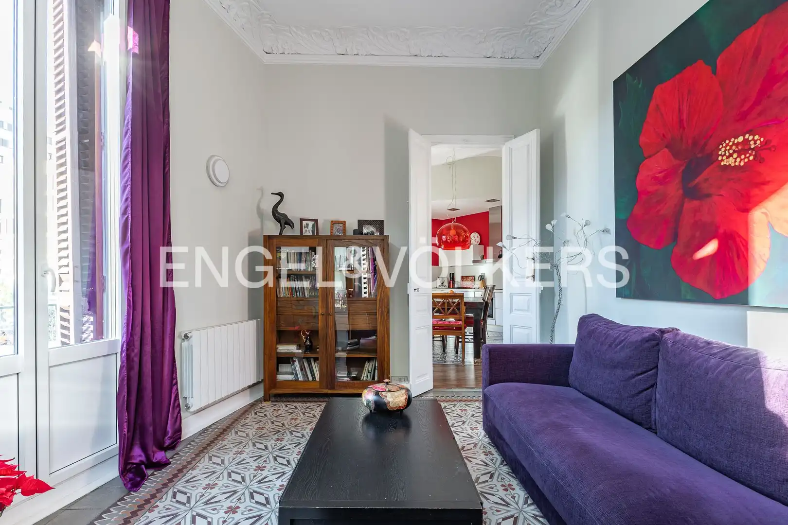 Living room of Flat for sale in Barcelona  with Air Conditioner, Heating and Balcony