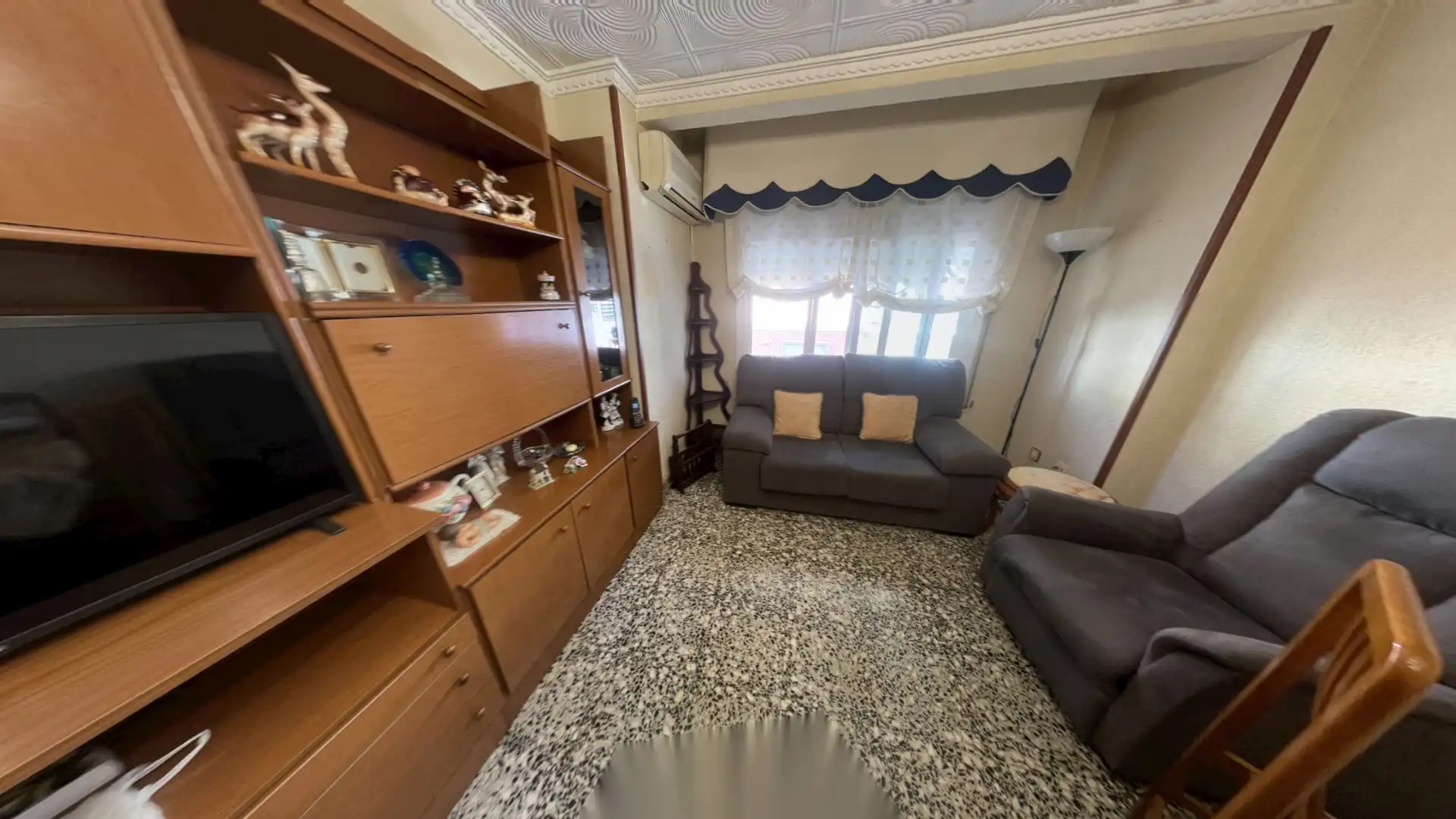 Living room of Flat for sale in Alicante / Alacant  with Air Conditioner, Heating and Furnished