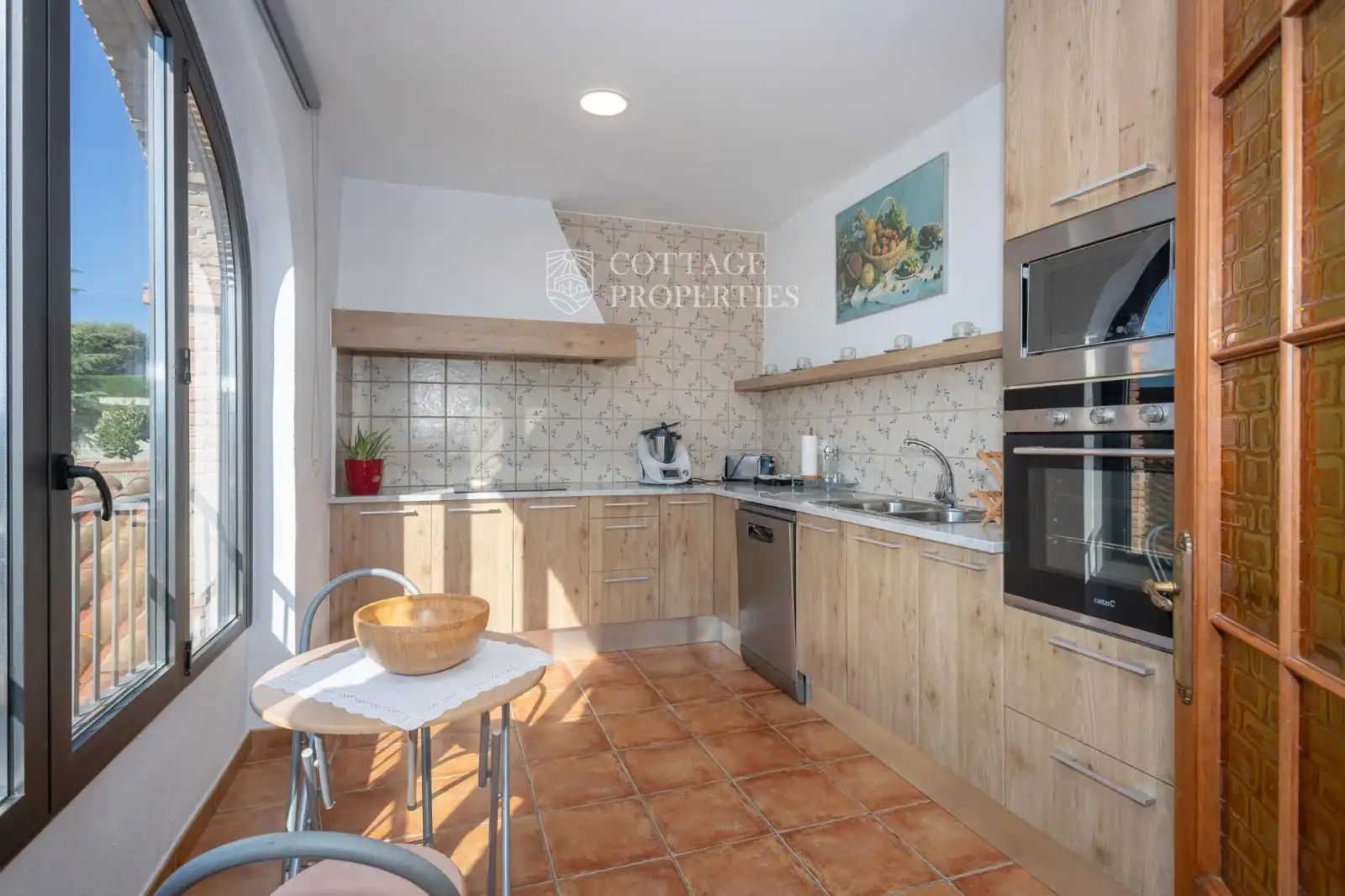 Cocina de Finca rústica en venta en Torelló con Terraza y Amueblado