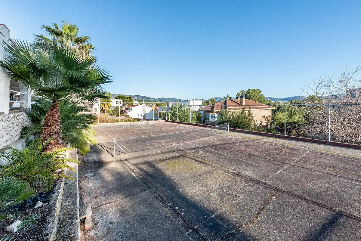 Exterior view of Houses for sale in Sant Pere de Ribes  with Heating, Terrace and Swimming Pool