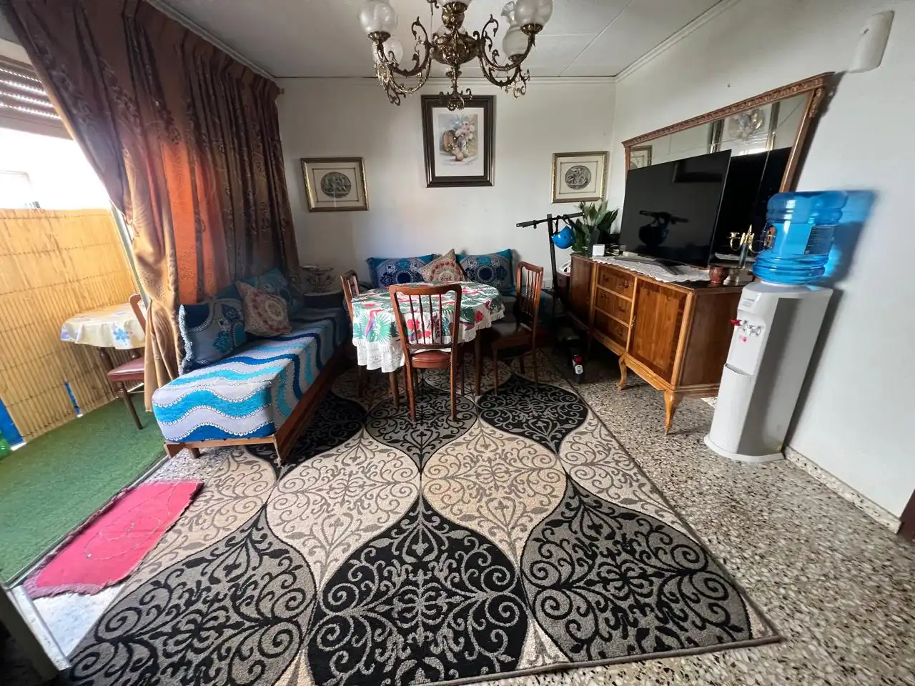 Sala de estar de Piso en venta en Piles con Terraza, Trastero y Amueblado